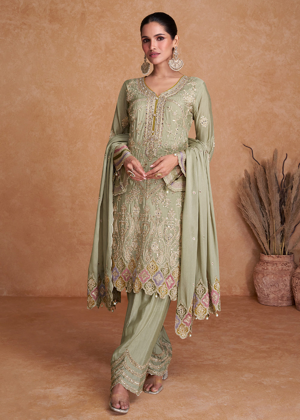 Orange sharara – Ricco India