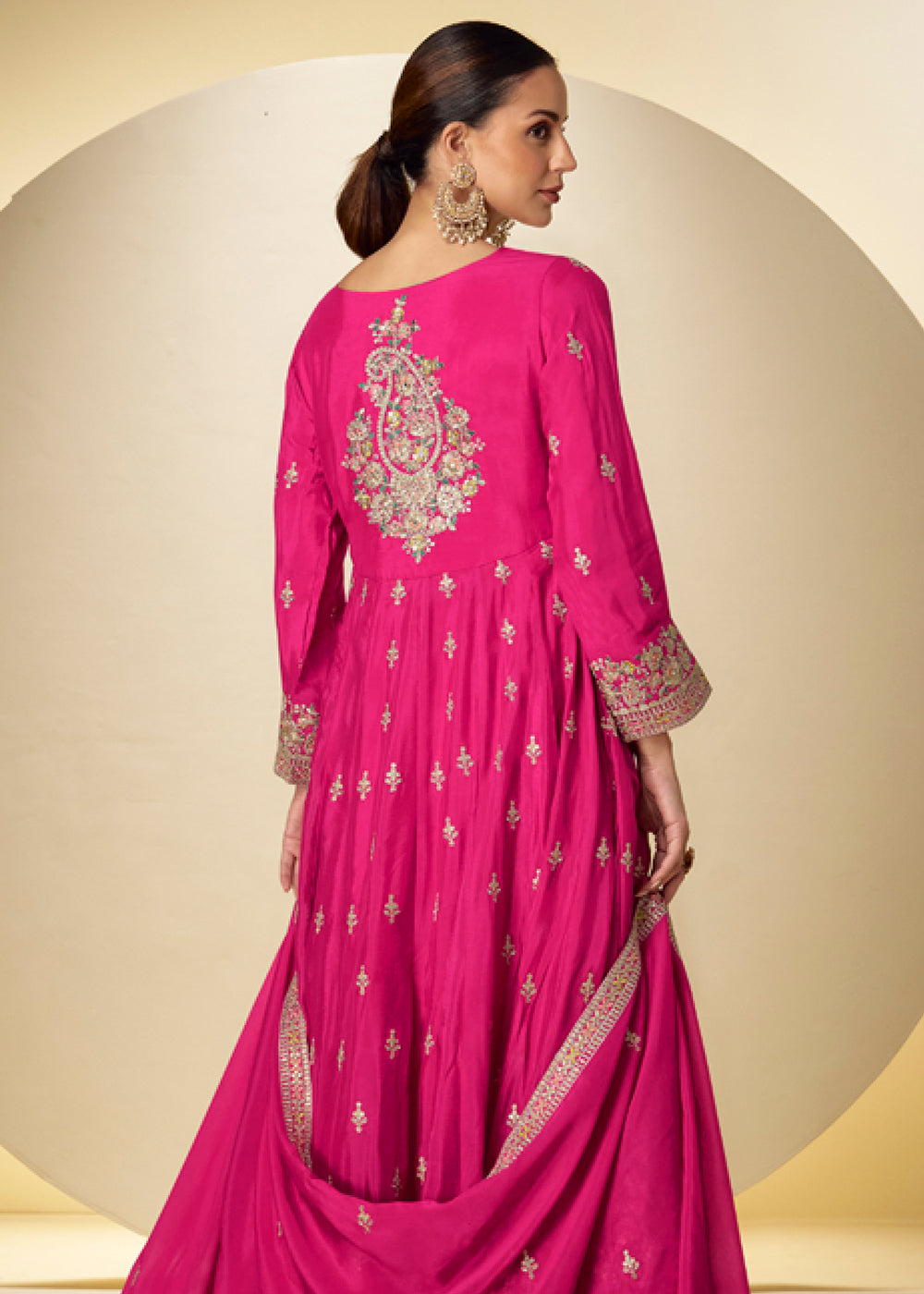 Buy Now Pink Pant Style Festive Style Anarkali Suit Online in USA, UK, Sweden, Denmark, Greece, Germany, Canada, Belgium, Italy, Greece & Worldwide at Empress.