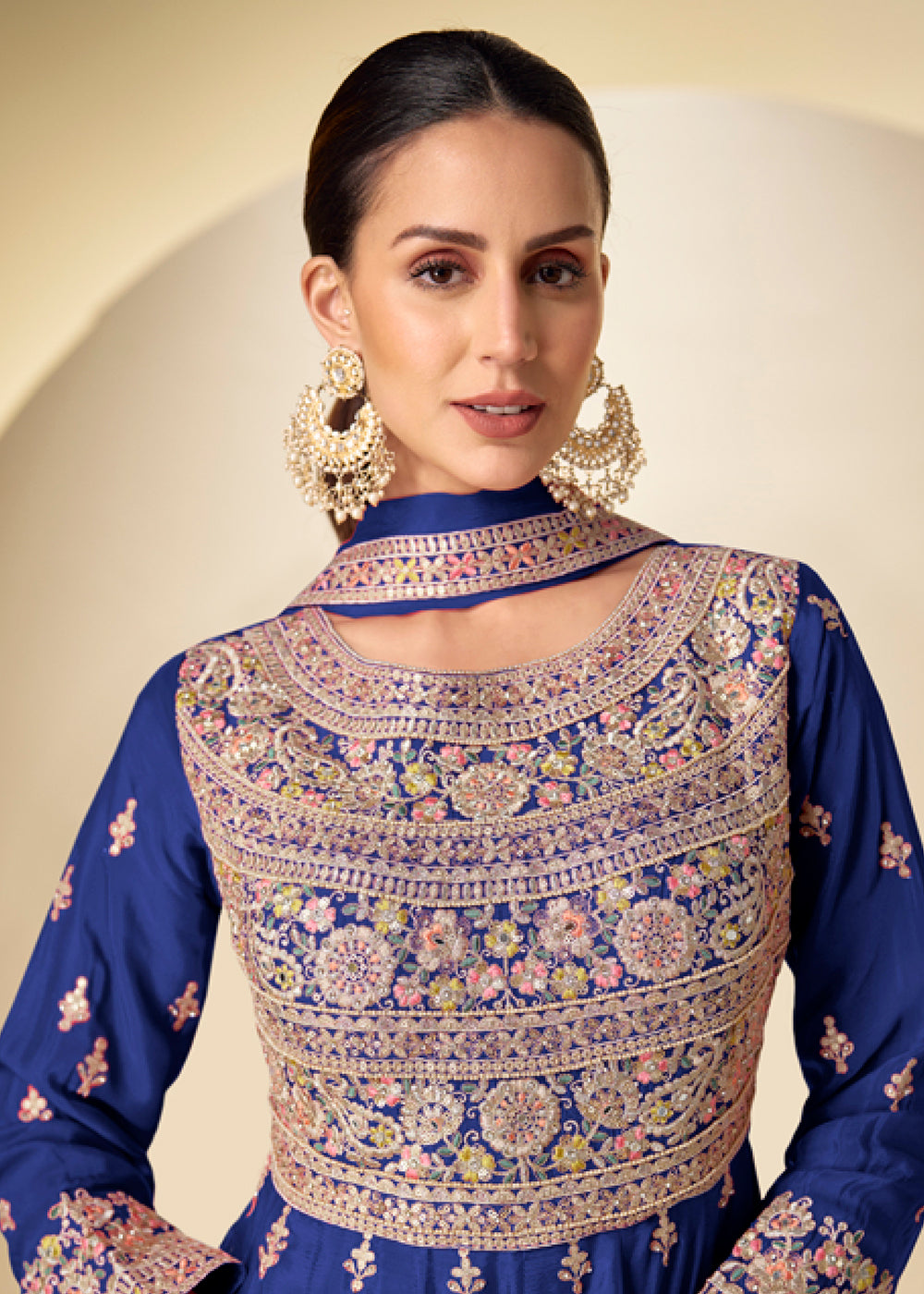 Buy Now Blue Pant Style Festive Style Anarkali Suit Online in USA, UK, Sweden, Denmark, Greece, Germany, Canada, Belgium, Italy, Greece & Worldwide at Empress.