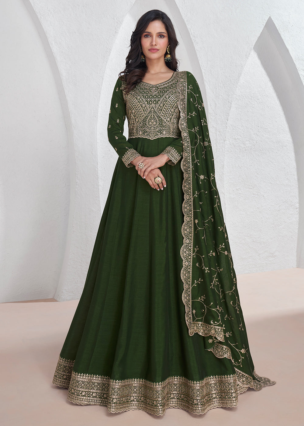 indian green dresses Green Indian Dresses Elegance in Every Shade with Clothsvi