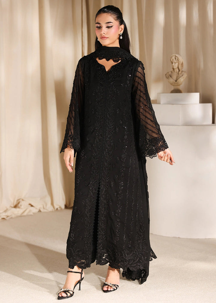 Buy Now Luxe Embroidered Chiffons '26 by Azure | Black Pearl Online in US, UK, Canada, France, Italy, Germany, Greece, Sweden, Africa & Worldwide at Empress.