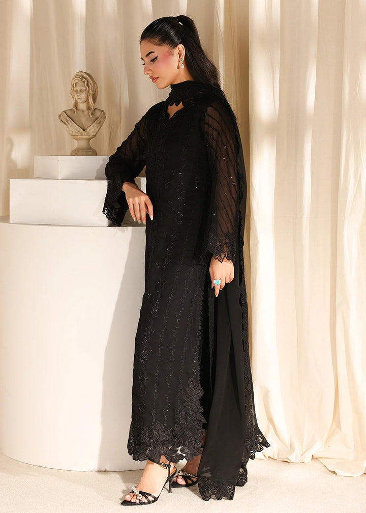 Luxe Embroidered Chiffons '26 by Azure | Black Pearl