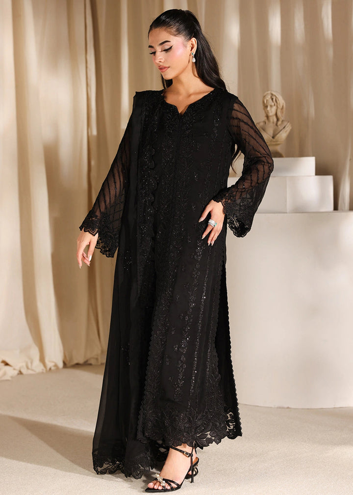 Buy Now Luxe Embroidered Chiffons '26 by Azure | Black Pearl Online in US, UK, Canada, France, Italy, Germany, Greece, Sweden, Africa & Worldwide at Empress.