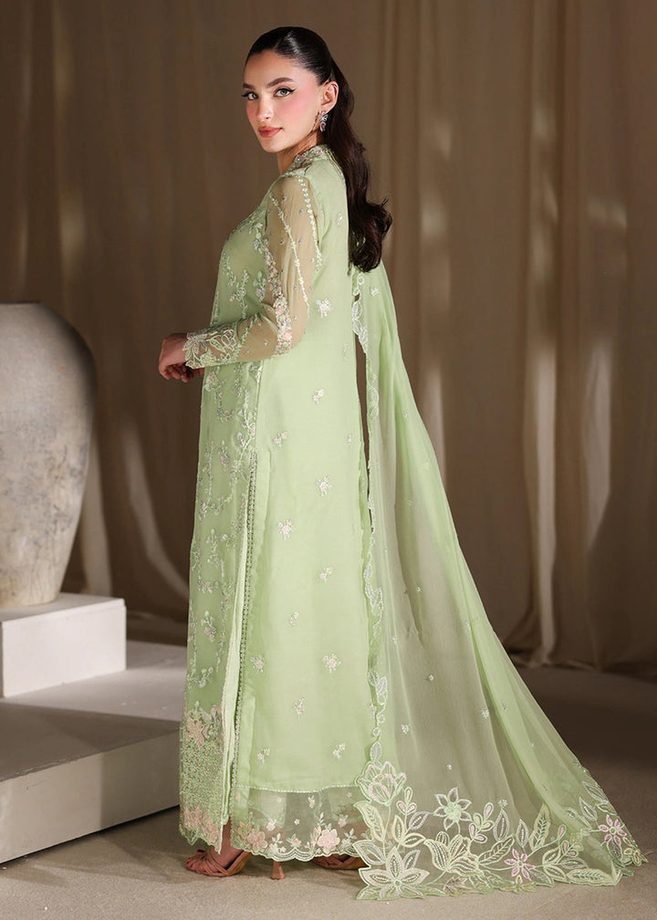 Buy Now Luxe Embroidered Chiffon '26 by Azure | Fairy Fern Online in US, UK, Canada, France, Italy, Germany, Greece, Sweden, Africa, UAE & Worldwide at Empress.