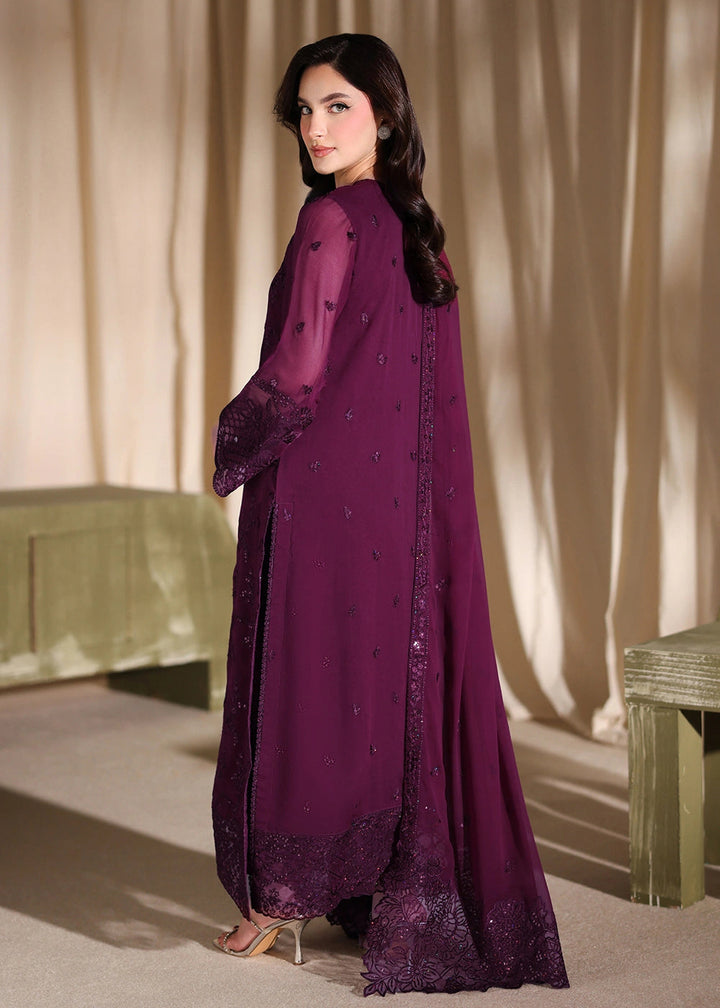 Buy Now Luxe Embroidered Chiffon '26 by Azure | Garnelle Online in US, UK, Canada, France, Italy, Germany, Greece, Sweden, Africa, UAE & Worldwide at Empress.