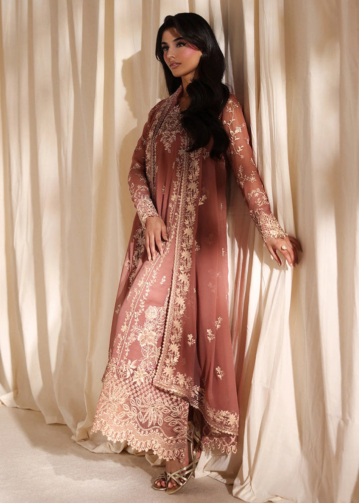 Buy Now Luxe Embroidered Chiffon '26 by Azure | Lilywood Online in US, UK, Canada, France, Italy, Germany, Greece, Sweden, Africa, UAE & Worldwide at Empress.