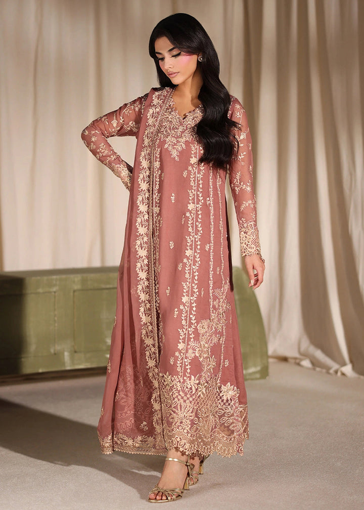 Buy Now Luxe Embroidered Chiffon '26 by Azure | Lilywood Online in US, UK, Canada, France, Italy, Germany, Greece, Sweden, Africa, UAE & Worldwide at Empress.