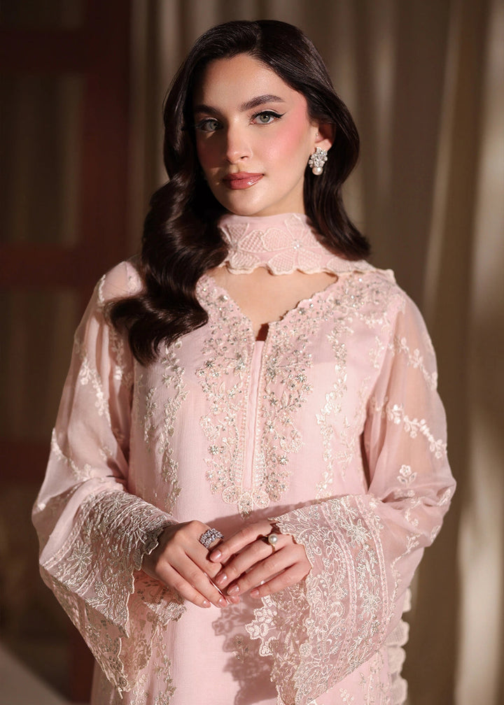 Buy Now Luxe Embroidered Chiffon '26 by Azure | Twirling Tulip Online in US, UK, Canada, France, Italy, Germany, Greece, Sweden, Africa & Worldwide at Empress.