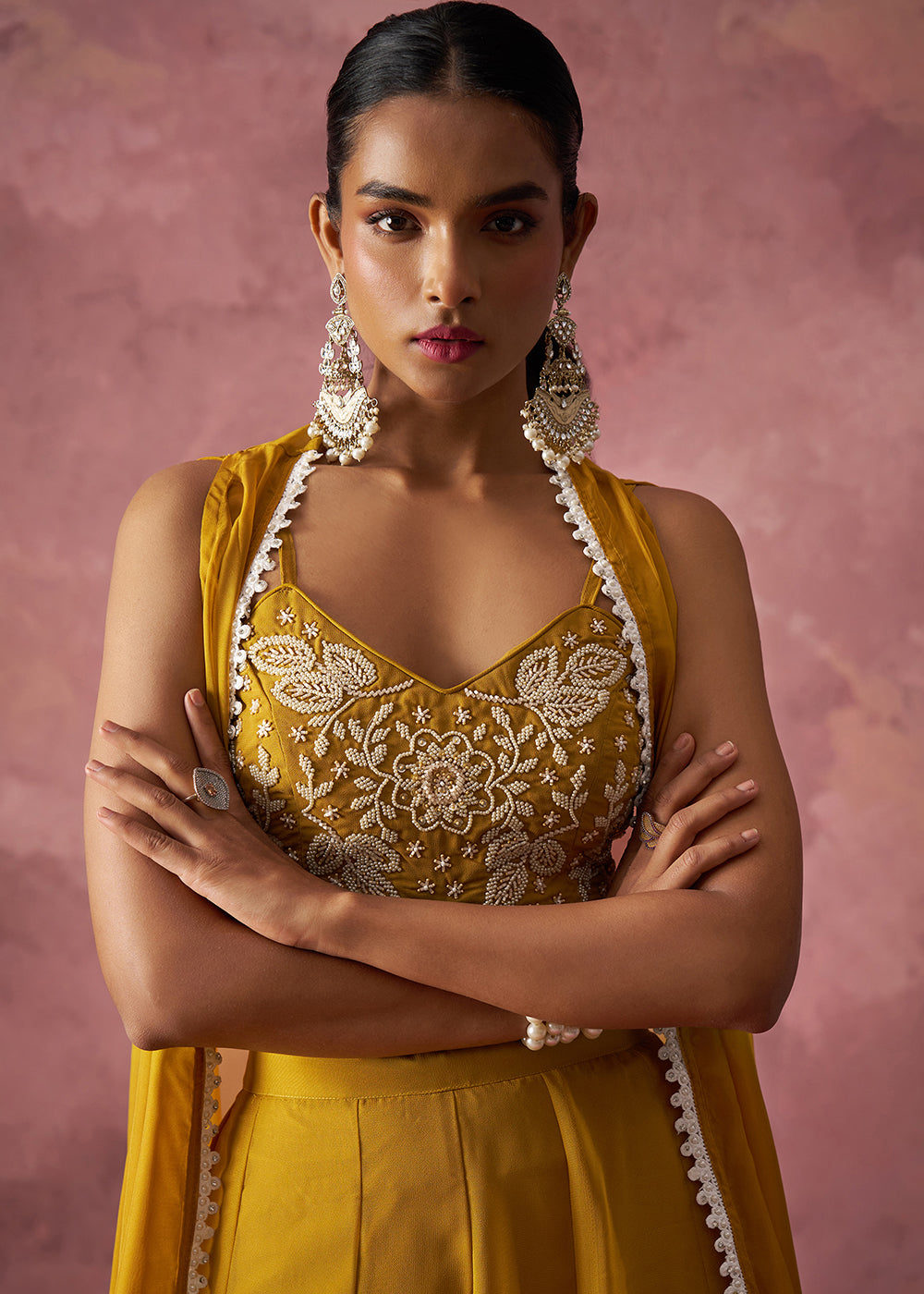 Gold Jewellery Western Outfit With Traditional Jewellery Buy Party