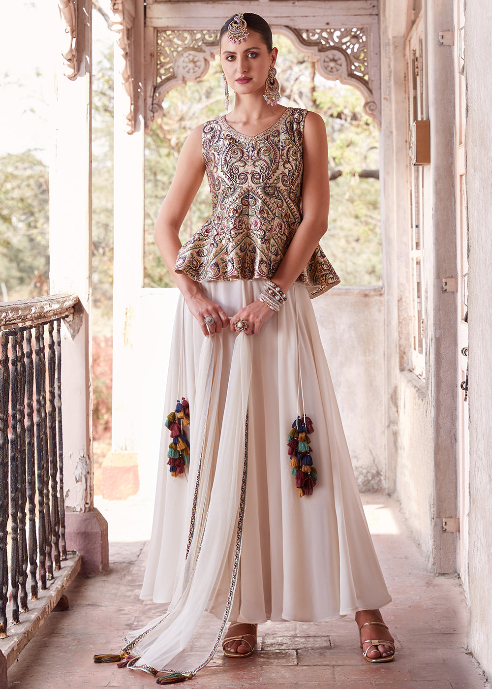 party wear indian dresses sharara Origin of Indian Sharara Suit the Ethnic Wear Trend
