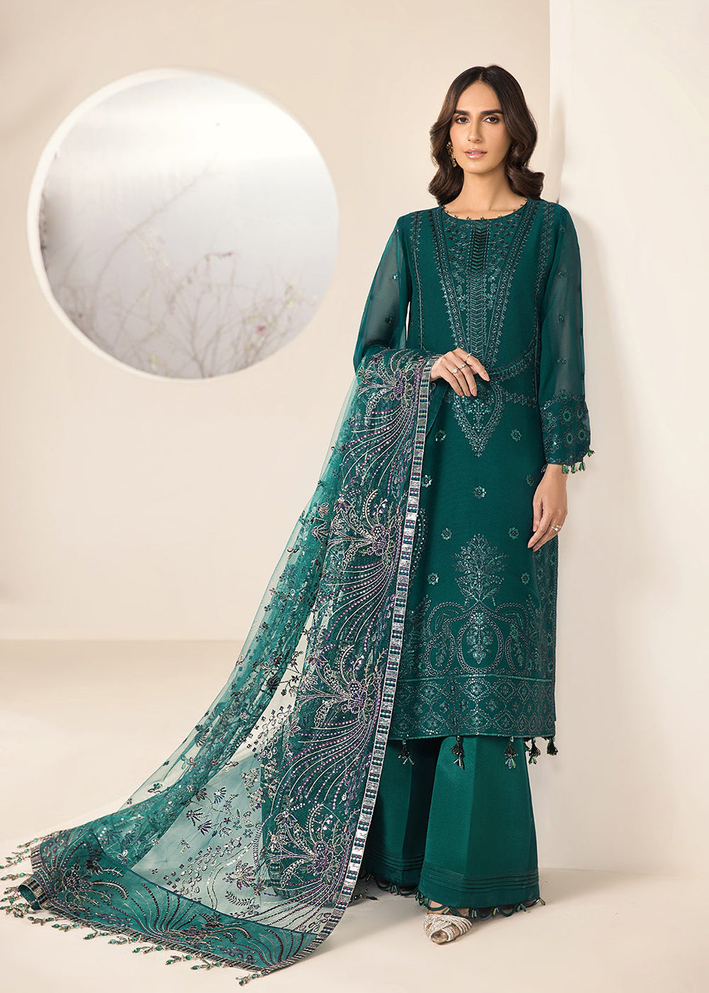 Buy Now Sea Blue Formal Suit - Alizeh - Lamhay Formals '23 - V15D05 - Giza Online in USA, UK, Canada & Worldwide at Empress Clothing. 