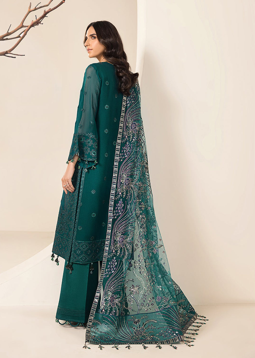 Buy Now Sea Blue Formal Suit - Alizeh - Lamhay Formals '23 - V15D05 - Giza Online in USA, UK, Canada & Worldwide at Empress Clothing. 