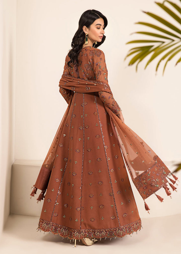 Buy Now Rust Brown Formal Suit - Alizeh - Lamhay Formals '23 - V15D06 - Arzou Online in USA, UK, Canada & Worldwide at Empress Clothing. 