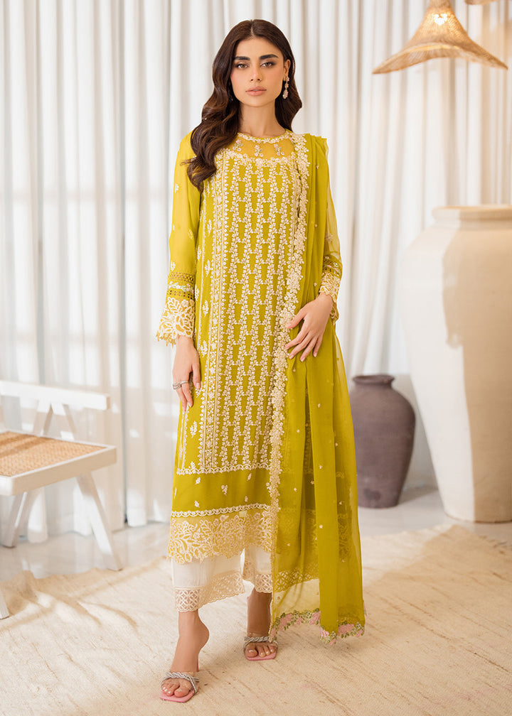 Buy Now 3 Pcs Embroidered Luxury Chiffon Formals '24 by Azure | Amber Glow Online at Empress Online in USA, UK, Canada & Worldwide at Empress Clothing.