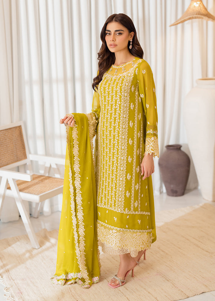 Buy Now 3 Pcs Embroidered Luxury Chiffon Formals '24 by Azure | Amber Glow Online at Empress Online in USA, UK, Canada & Worldwide at Empress Clothing.