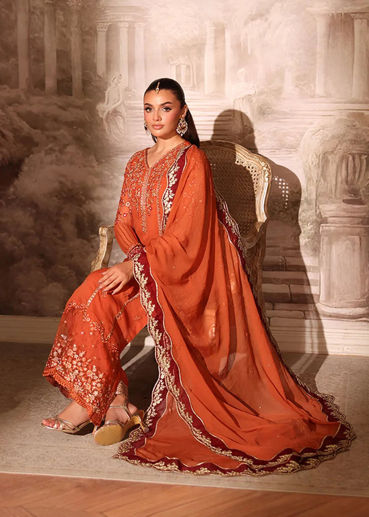 Buy Now Ensembles Party Wear '25 by Azure | Amber Rust Online in USA, UK, Canada, France, Italy, Germany, Greece, Sweden, Africa, UAE & Worldwide at Empress.