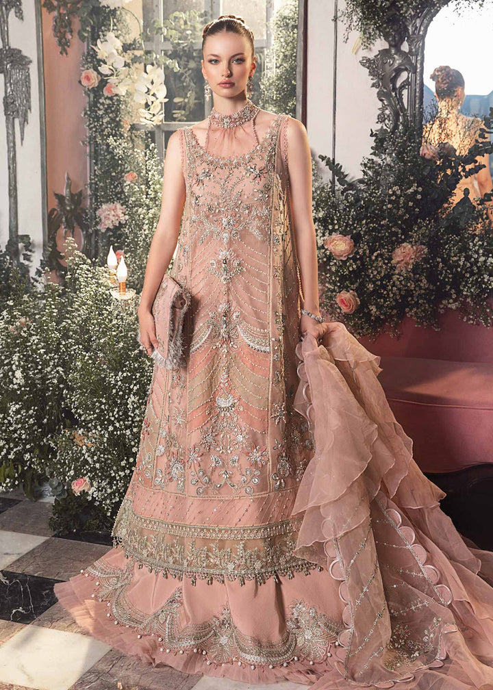 Buy Now Mbroidered Wedding 2023 by Maria B | Pastel Pink BD-2706 Online in USA, UK, Canada & Worldwide at Empress Clothing. 