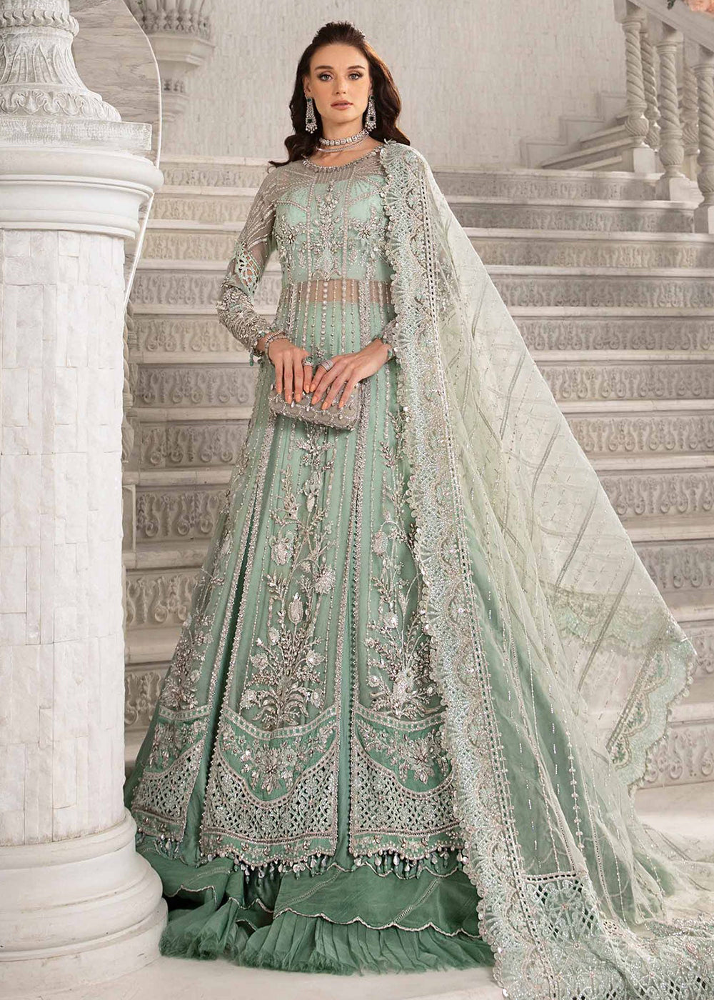 Buy Now Unstitched Mbroidered Wedding Formals 2024 by Maria B | BD-2803 Online in USA, UK, Canada & Worldwide at Empress Clothing. 