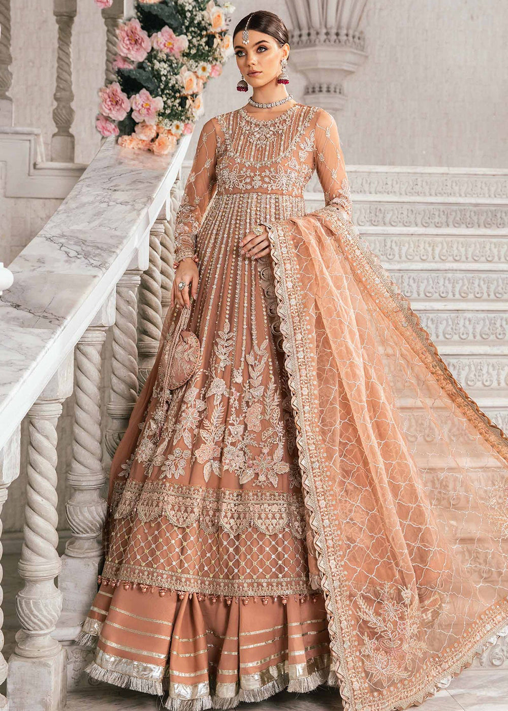 Buy Now Unstitched Mbroidered Wedding Formals 2024 by Maria B | BD-2804 Online in USA, UK, Canada & Worldwide at Empress Clothing.