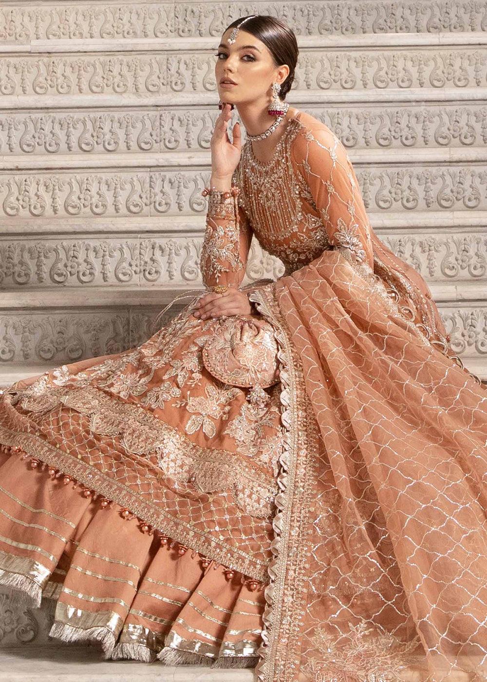 Buy Unstitched Mbroidered Wedding Formals 2024 by Maria B | BD-2804 Empress Clothing Buy Unstitched Mbroidered Wedding Formals 2024 by Maria B | BD-2804 Empress Clothing