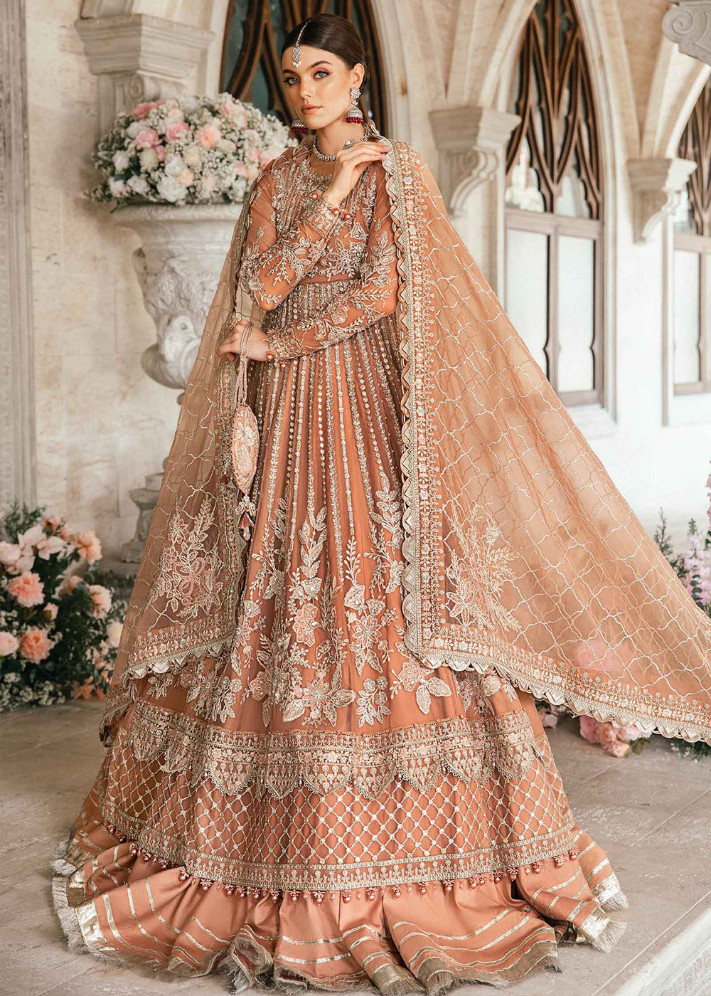 Buy Now Unstitched Mbroidered Wedding Formals 2024 by Maria B | BD-2804 Online in USA, UK, Canada & Worldwide at Empress Clothing.