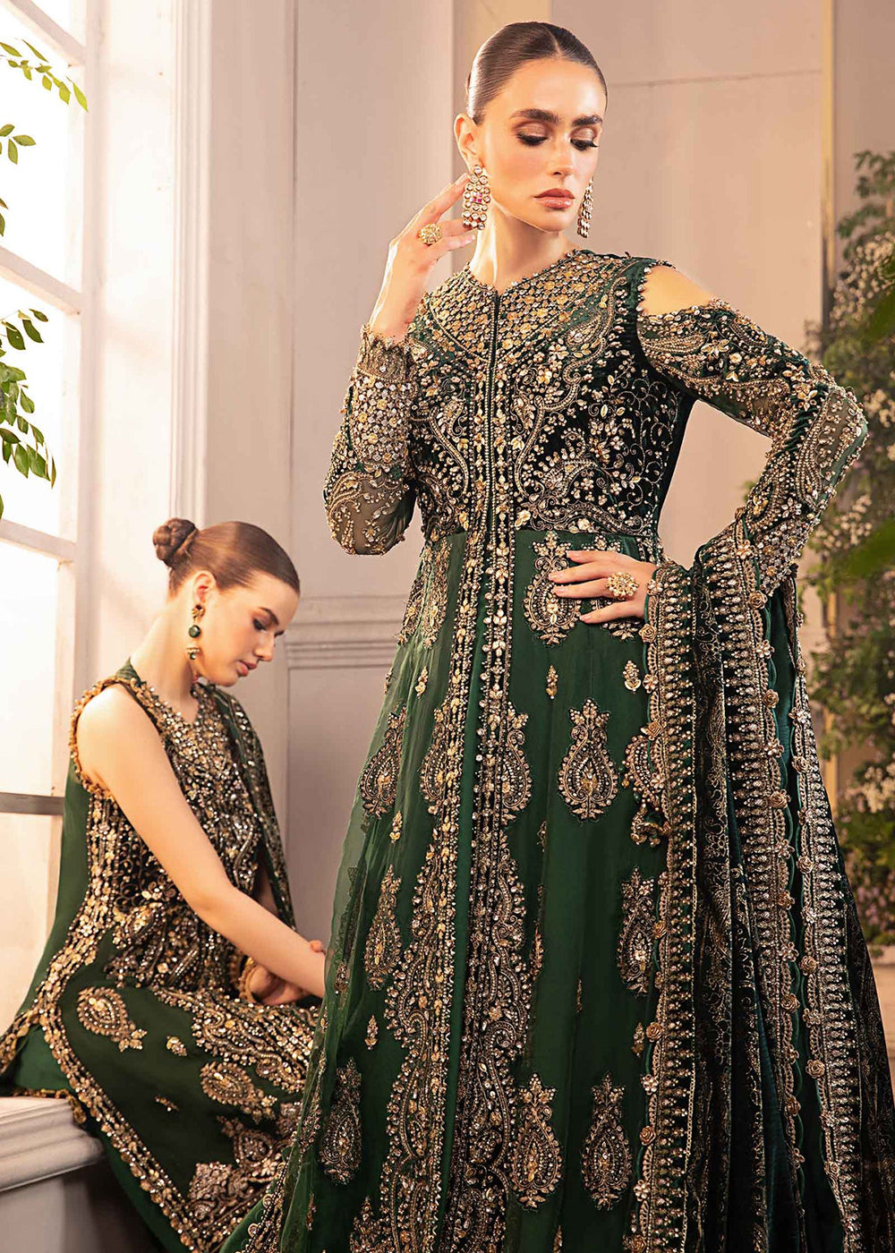 Buy Now Mbroidered Wedding Formals Edit '24 by Maria B | BD-2904 Online at Empress Online in USA, UK, France, UAE & Worldwide at Empress Clothing.