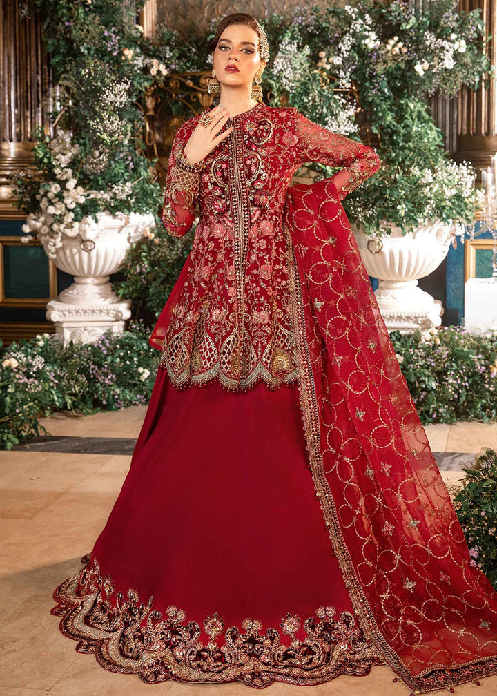 Buy Now Mbroidered Wedding Formals Edit '24 by Maria B | BD-2908 Online at Empress Online in USA, UK, France, UAE & Worldwide at Empress Clothing.