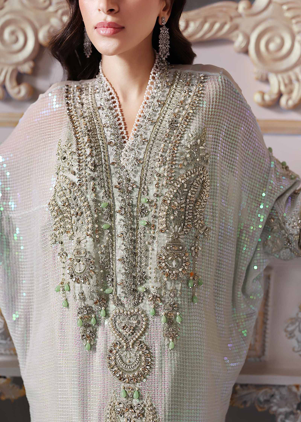 Buy Now Unstitched Mbroidered Edition '25 by Maria B | BD-3005 Online in USA, UK, Canada, France, Italy, Germany, Australia, UAE & Worldwide at Empress Clothing