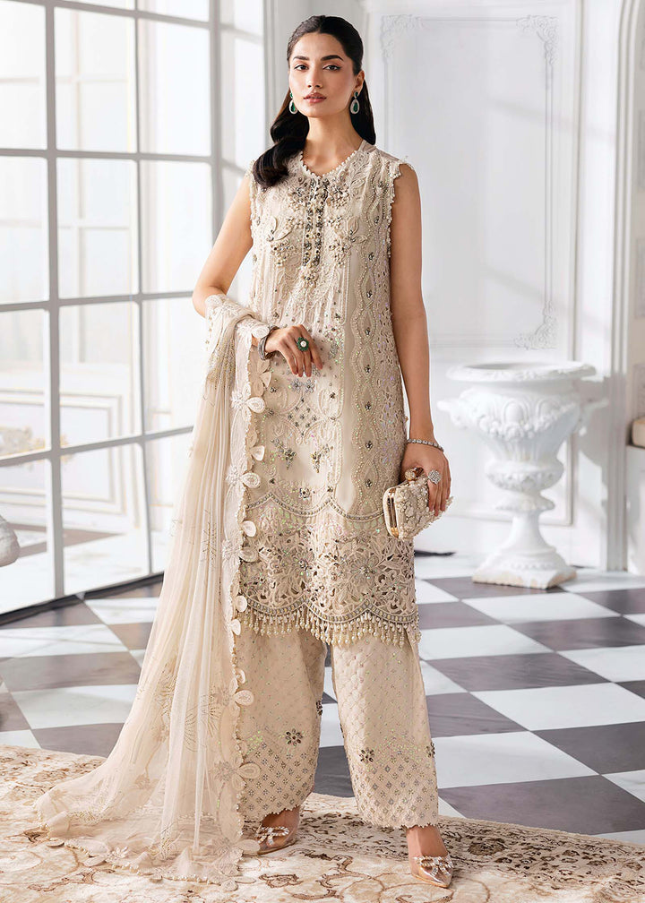 Buy Now Unstitched Mbroidered Edition '25 by Maria B | BD-3007 Online in USA, UK, Canada, France, Italy, Germany, Australia, UAE & Worldwide at Empress Clothing