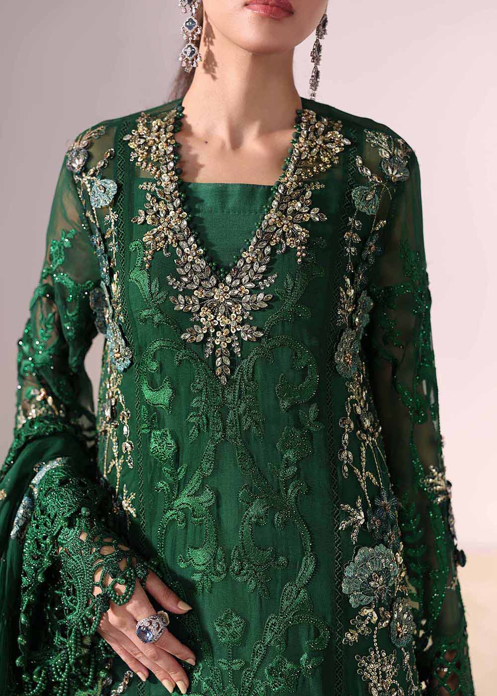 Buy Now Unstitched Mbroidered Edition '25 by Maria B | BD-3008 Online in USA, UK, Canada, France, Italy, Germany, Australia, UAE & Worldwide at Empress Clothing