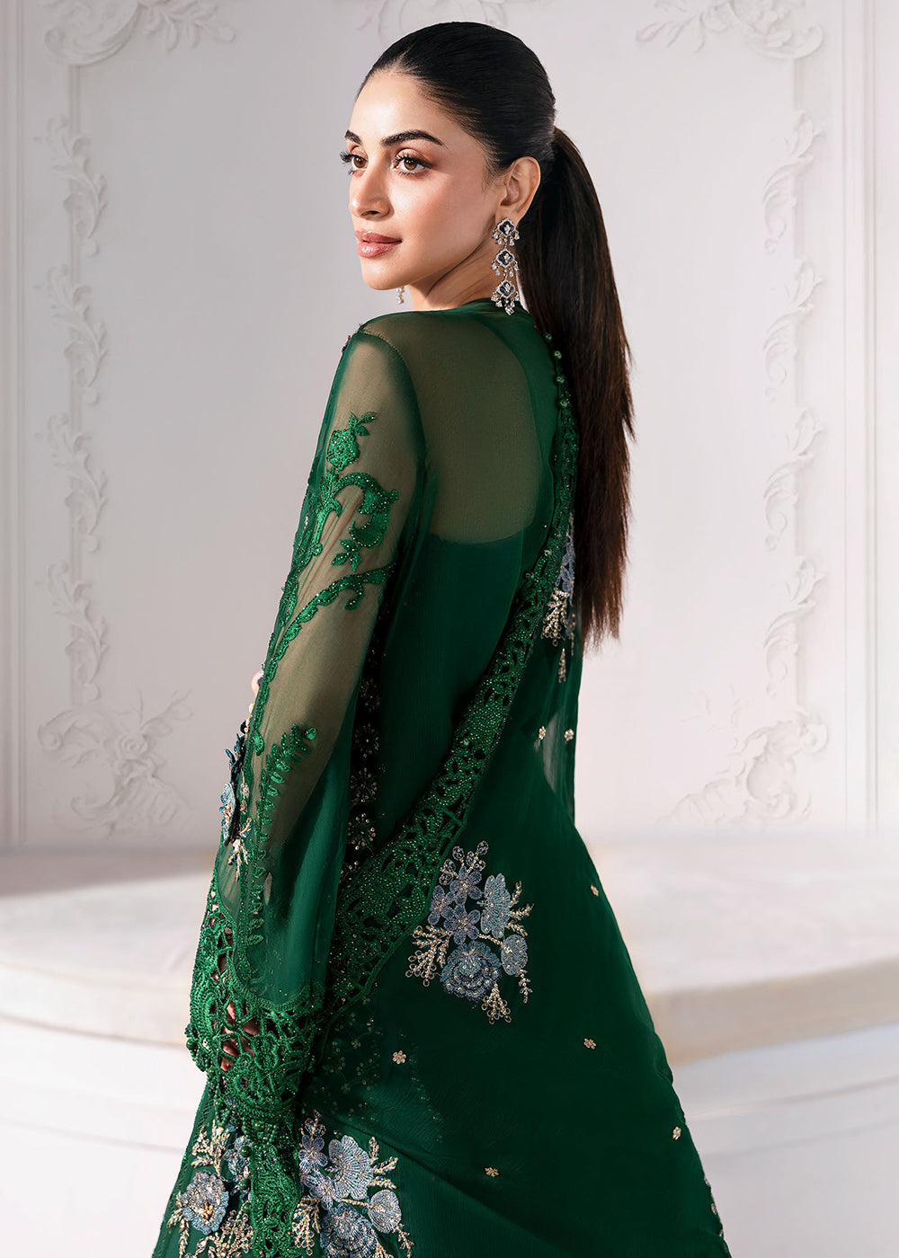 Buy Now Unstitched Mbroidered Edition '25 by Maria B | BD-3008 Online in USA, UK, Canada, France, Italy, Germany, Australia, UAE & Worldwide at Empress Clothing