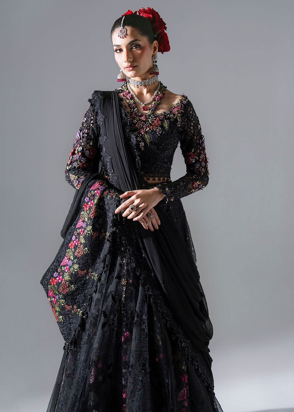 Buy Now Mbroidered Wedding Edition '26 by Maria B | BD-3101 Online in US, UK, Canada, France, Italy, Germany, Greece, Sweden, Australia & Worldwide at Empress.