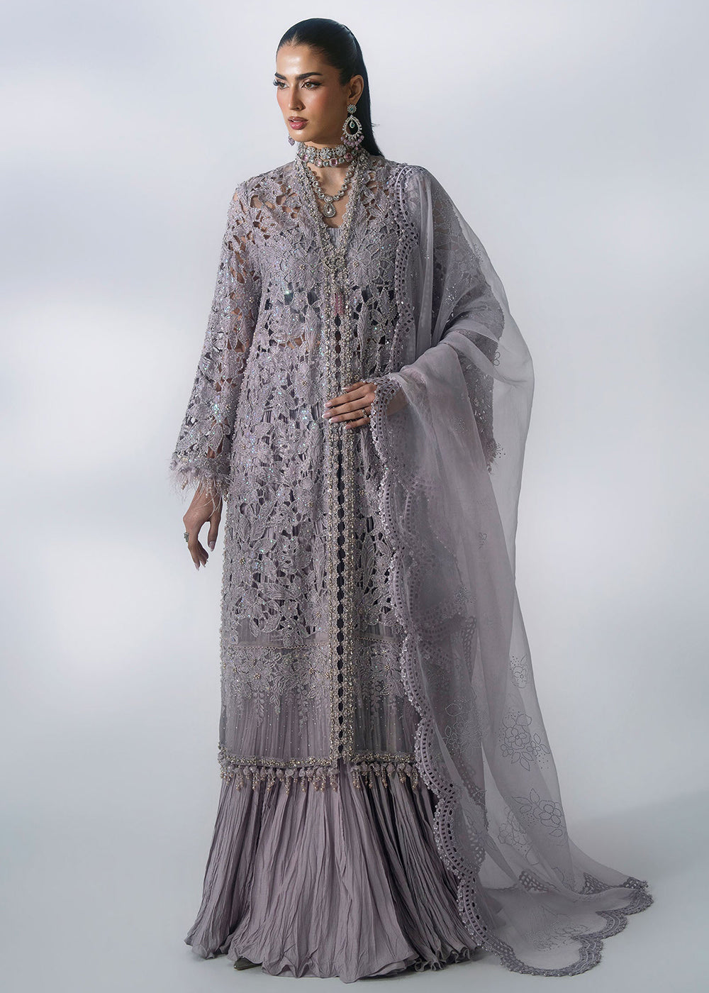 Buy Now Mbroidered Wedding Edition '26 by Maria B | BD-3105 Online in US, UK, Canada, France, Italy, Germany, Greece, Sweden, Australia & Worldwide at Empress.