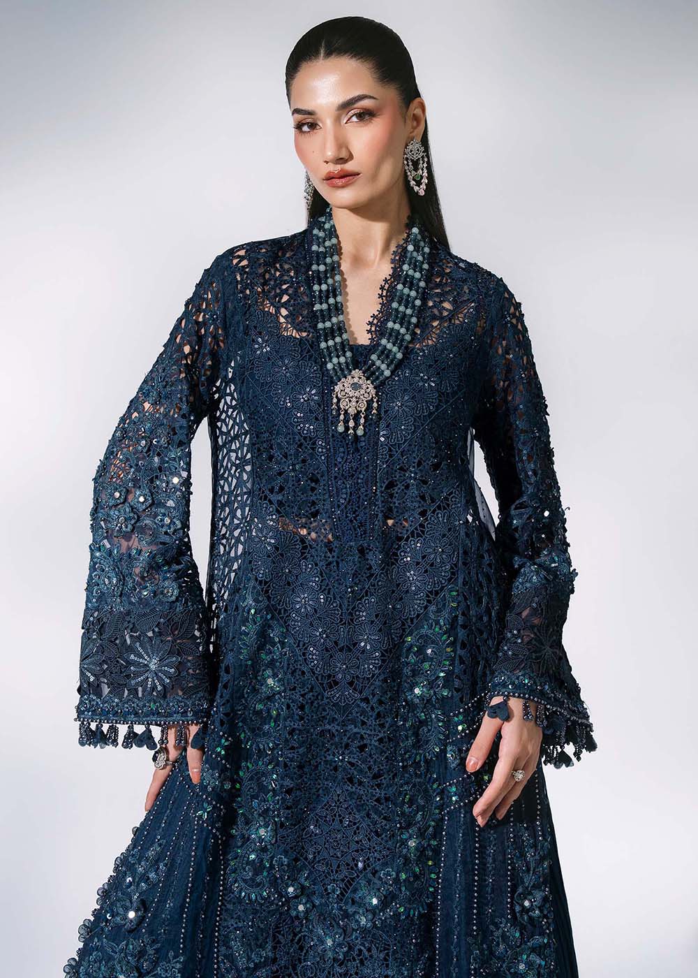 Buy Now Mbroidered Wedding Edition '26 by Maria B | BD-3106 Online in US, UK, Canada, France, Italy, Germany, Greece, Sweden, Australia & Worldwide at Empress.