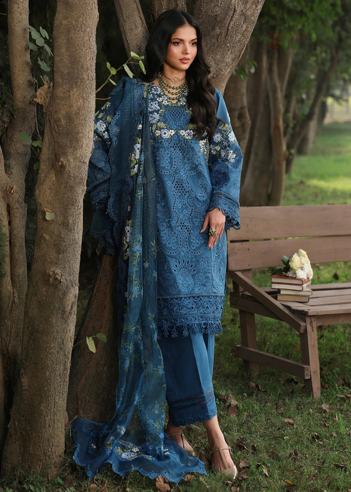 Buy Now Tales of Petals Luxury Lawn '26 by Sardinia | BLUE BLOSSOMS Online in US, UK, Canada, France, Greece, Germany, Ireland, Sweden & Worldwide at Empress.