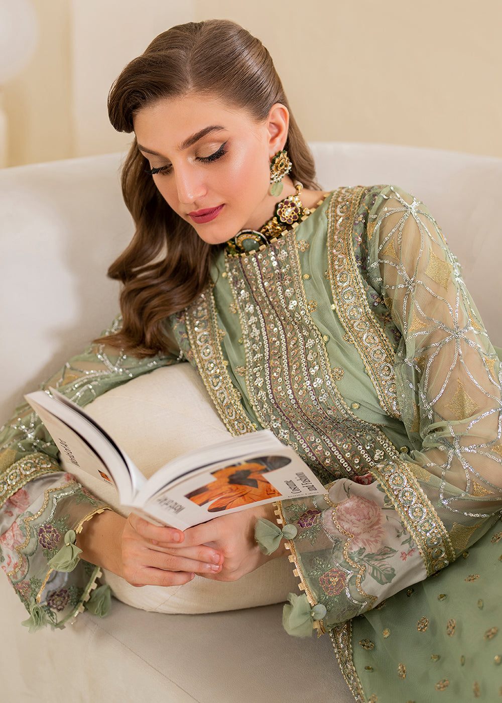 Buy Now Chinnon Chiffon Formals '24 by Iznik | CC - 41 Online at Empress Online in USA, UK, France, UAE, Canada & Worldwide at Empress Clothing. 