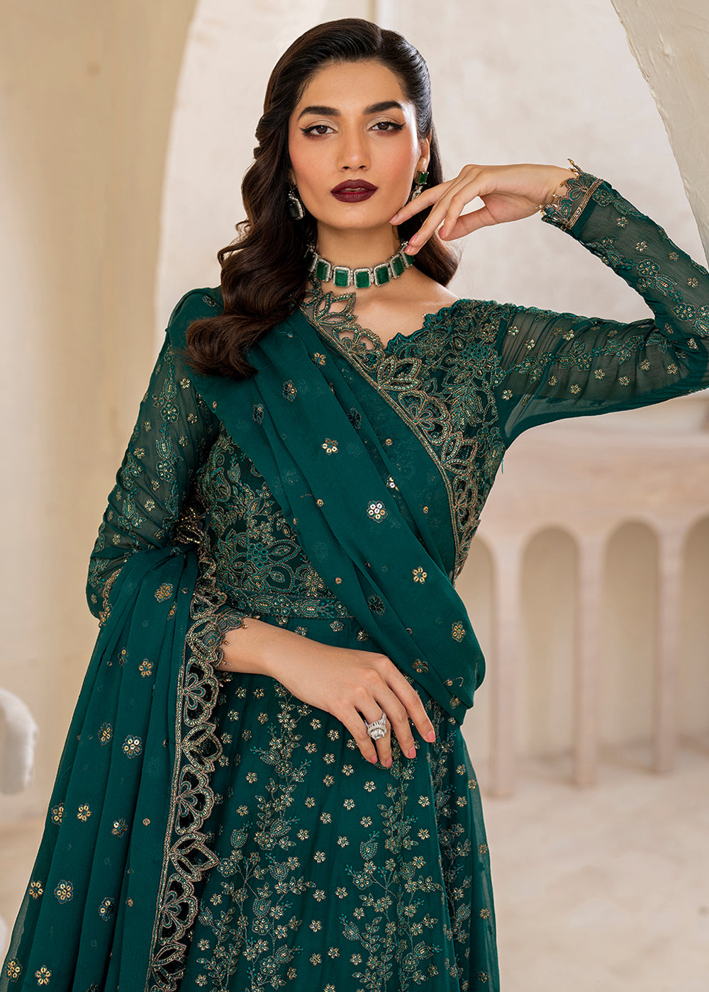 Buy Now Chinnon Chiffon Formals '24 by Iznik | CC - 47 Online at Empress Online in USA, UK, France, UAE, Canada & Worldwide at Empress Clothing.