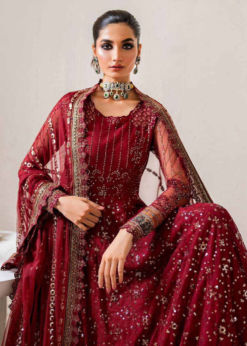 Buy Now Chinnon Chiffon Formals '24 by Iznik | CC - 49 Online at Empress Online in USA, UK, France, UAE, Canada & Worldwide at Empress Clothing.