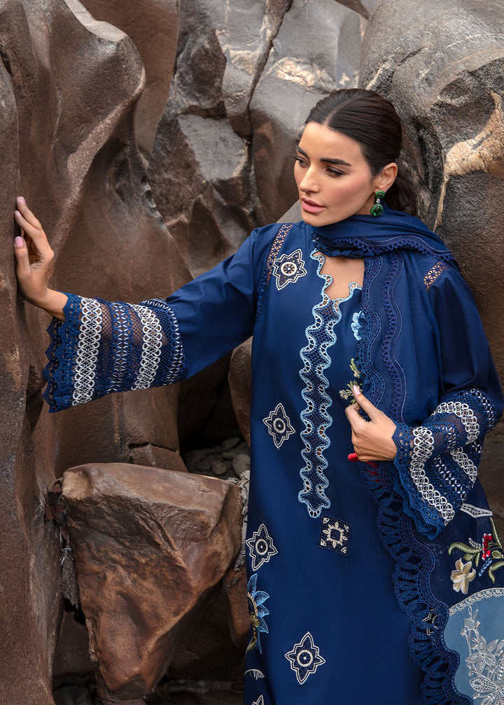 Buy Now Luxury Lawn '24 by Crimson | Into The Wild - Midnight Blue Online at Empress in USA, UK, Canada, Germany, Italy, Dubai & Worldwide at Empress Clothing.