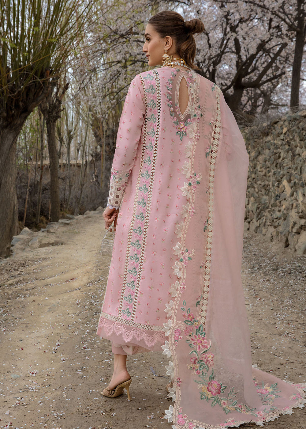 Buy Now Luxury Lawn '24 by Crimson | Believe In Her - Blush Pink Online at Empress in USA, UK, Canada, Germany, Italy, Dubai & Worldwide at Empress Clothing.