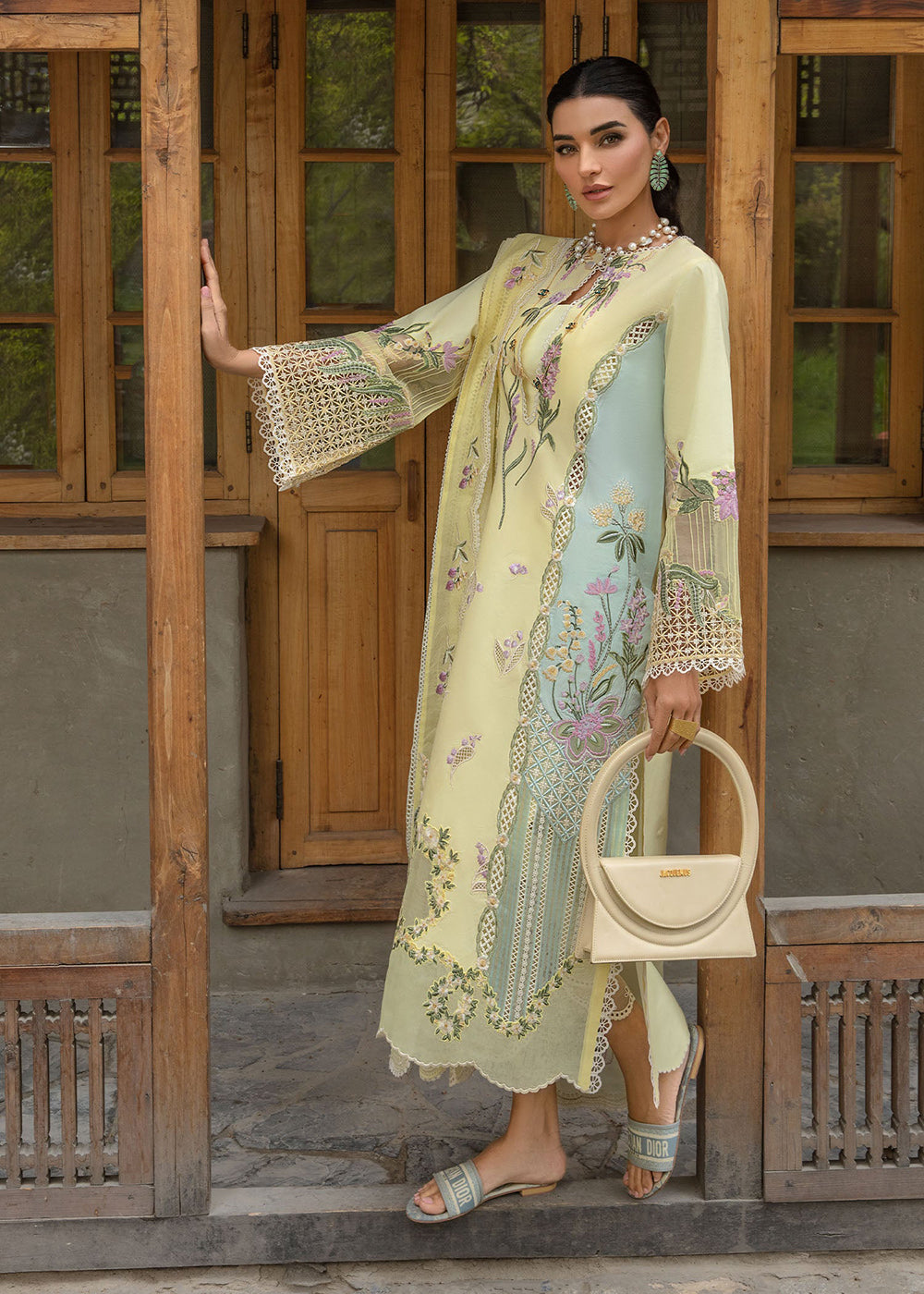Buy Now Luxury Lawn '24 by Crimson | Sun Kissed - Lemon Online at Empress in USA, UK, Canada, Germany, Italy, Dubai & Worldwide at Empress Clothing.