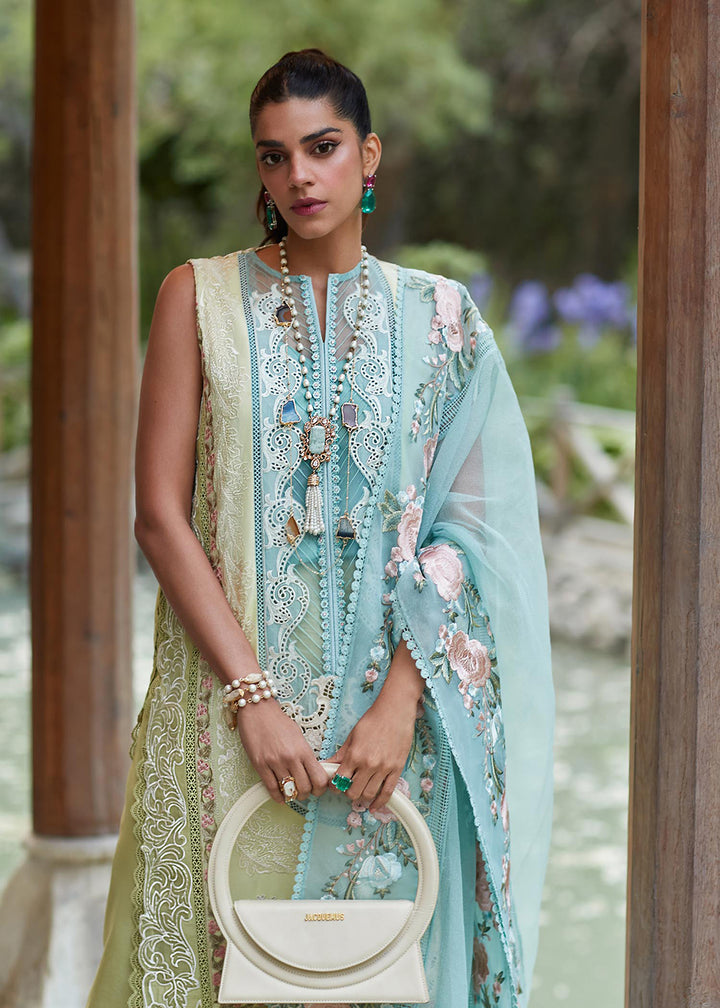 Buy Now Lime Lawn Suit - Saira Shakira X Crimson Luxury Lawn 23 - Mountain Love - D6A Online in USA, UK, Canada & Worldwide at Empress Clothing.