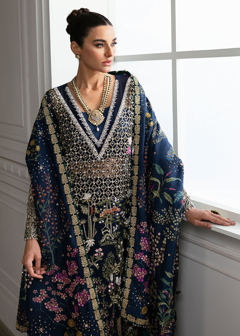 Buy Now Wedding Collection '24 by Crimson X Saira Shakira | Majestic Cypress Online at Empress Online in USA, UK, Canada & Worldwide at Empress Clothing. 