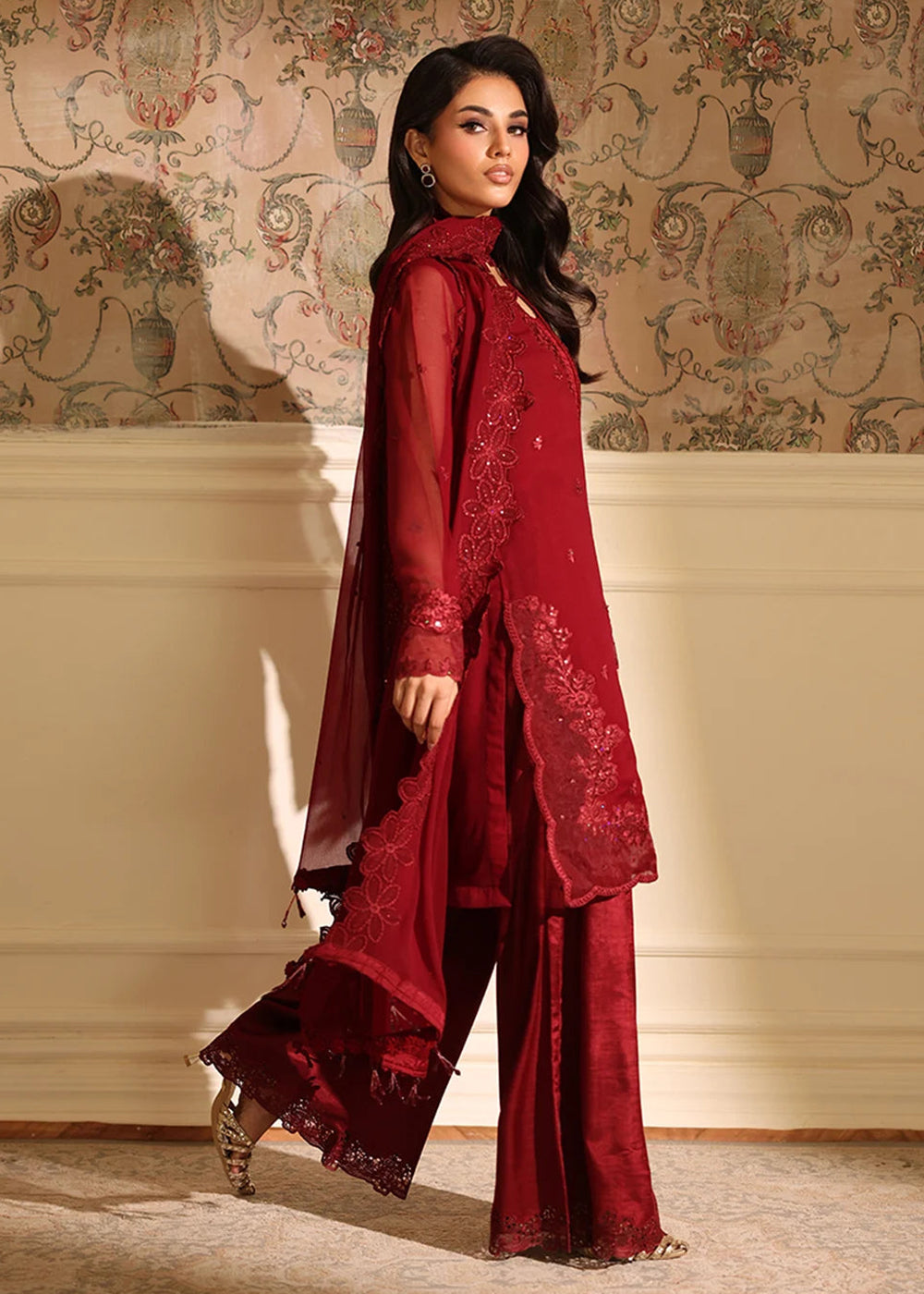 Buy Now Ensembles Party Wear '25 by Azure | Cherry Veil Online in USA, UK, Canada, France, Italy, Germany, Greece, Sweden, Africa, UAE & Worldwide at Empress.