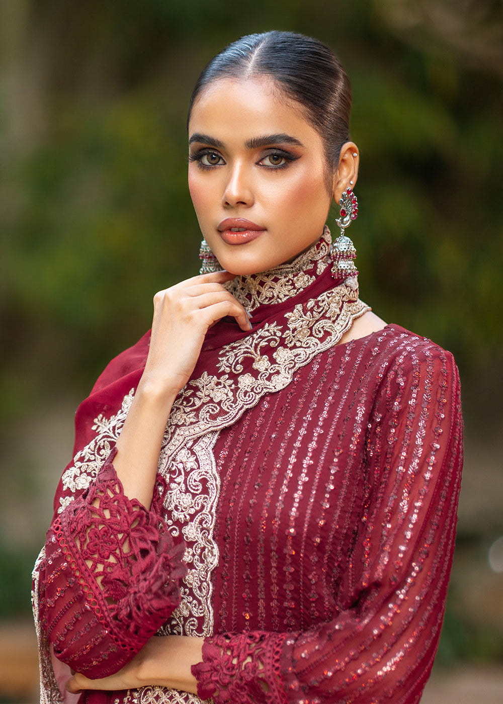 Buy Now Azure Luxe Festive Embroidered by Ahmed Patel | Crimson Rush Online in USA, UK, Canada & Worldwide at Empress Clothing.