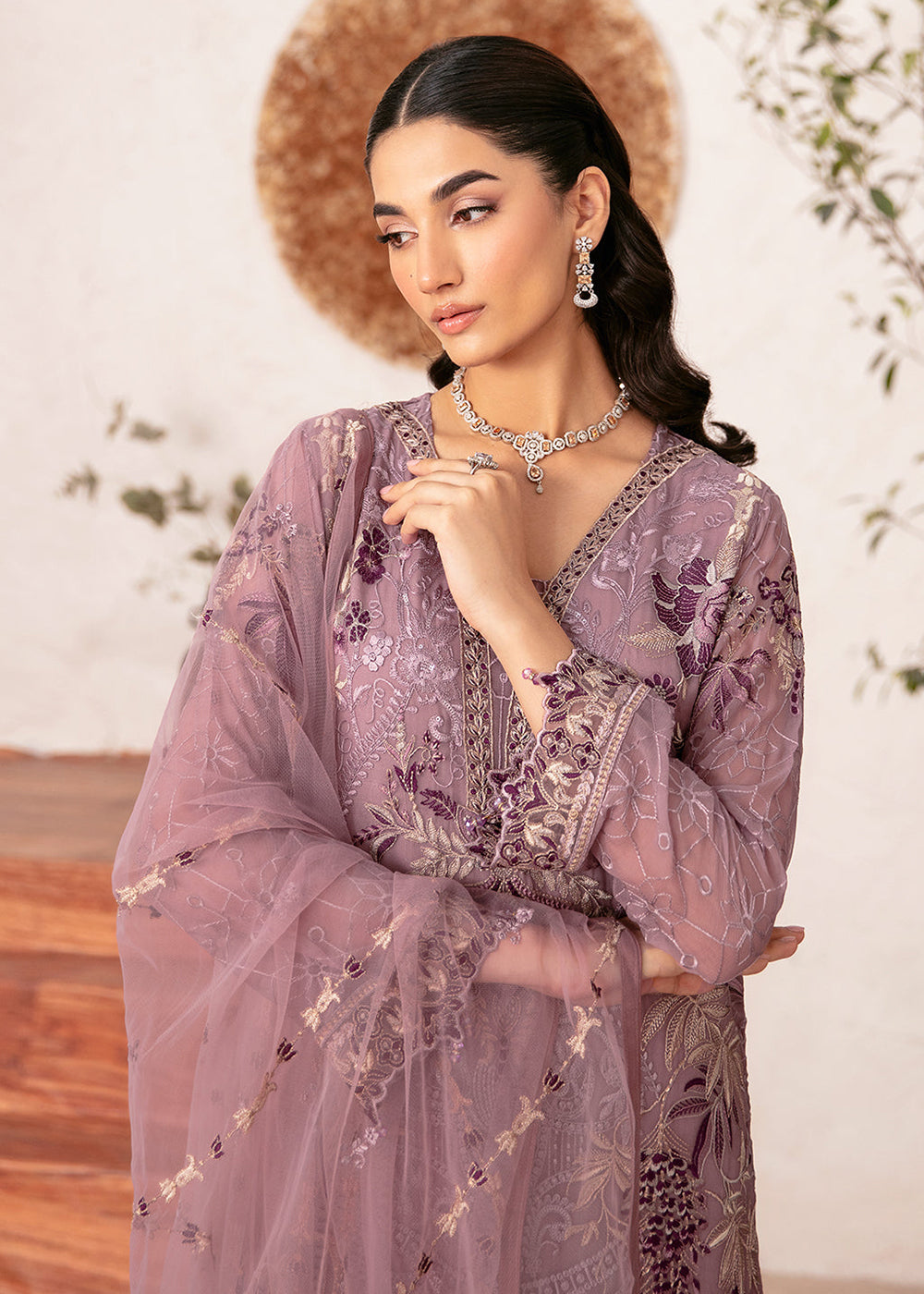 Buy Now Rangoon Chiffon Collection 24 by Ramsha | D-1208 Online at Empress in USA, UK, Canada, Germany, Italy, Dubai & Worldwide at Empress Clothing.