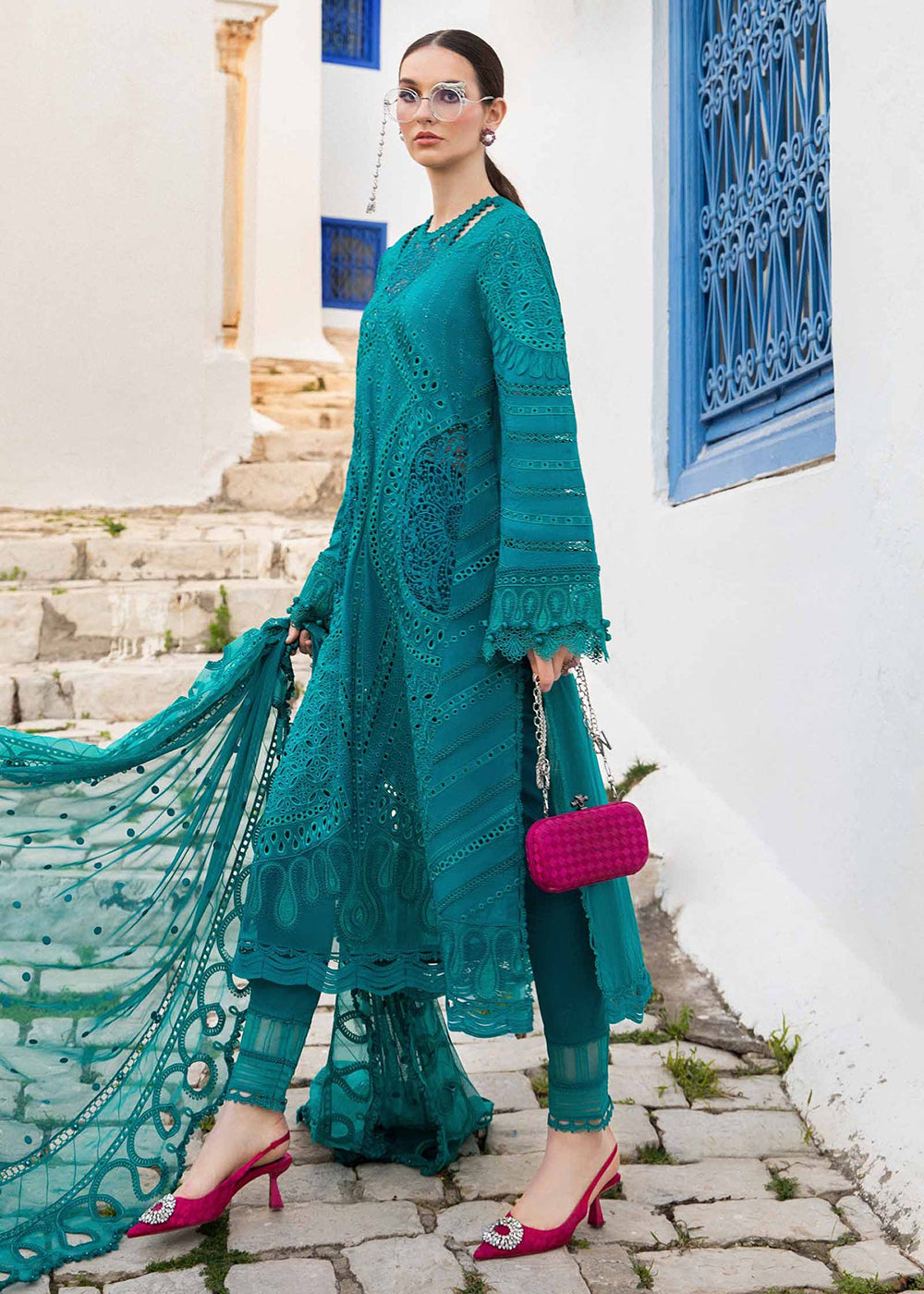 Buy Now Unstitched Voyage a' Luxe Lawn '24 by Maria B | D-2402-A Online at Empress in USA, UK, Canada & Worldwide at Empress Clothing.