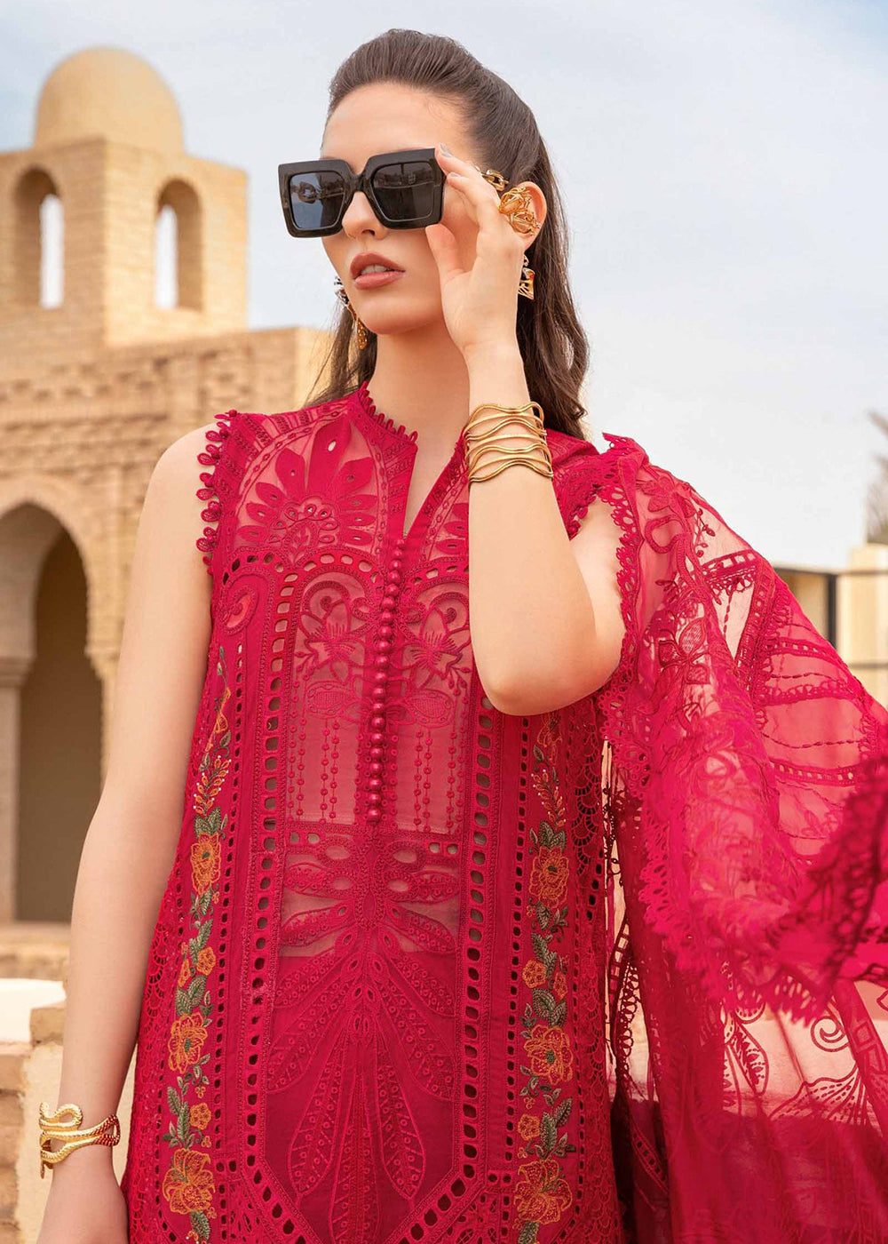 Buy Now Unstitched Voyage a' Luxe Lawn '24 by Maria B | D-2404-A Online at Empress in USA, UK, Canada & Worldwide at Empress Clothing. 