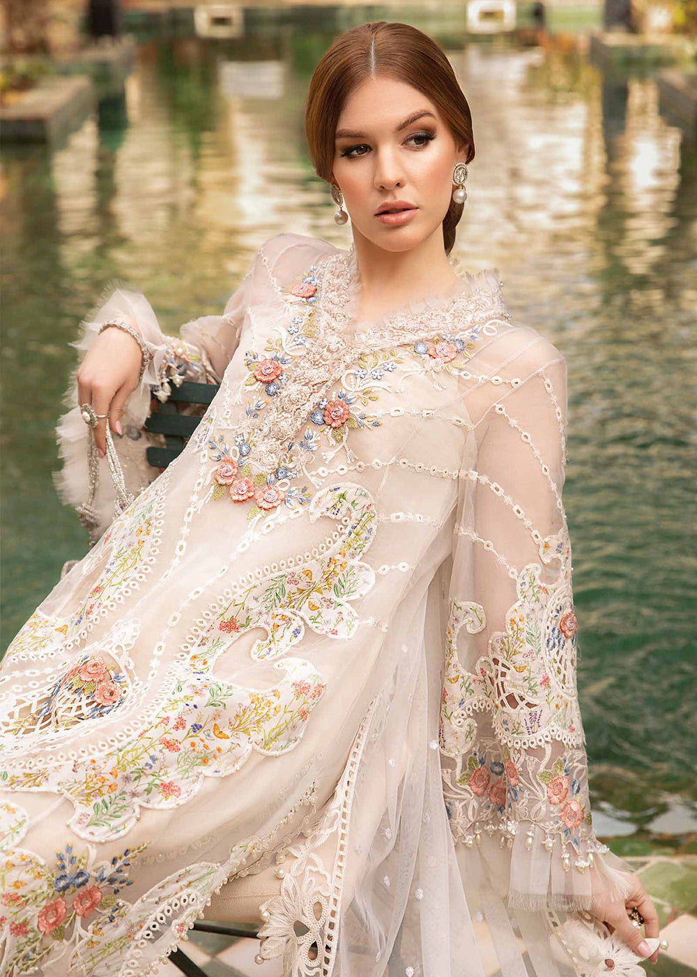 Buy Now Unstitched Voyage a' Luxe Lawn '24 by Maria B | D-2405-A Online at Empress in USA, UK, Canada & Worldwide at Empress Clothing. 