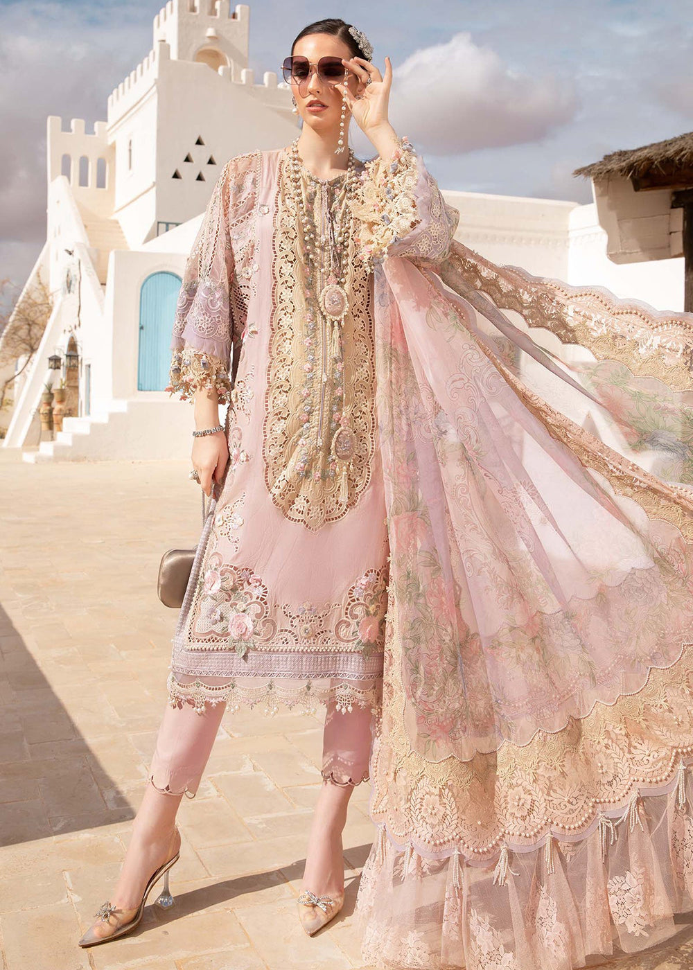 Buy Now Unstitched Voyage a' Luxe Lawn '24 by Maria B | D-2406-A Online at Empress in USA, UK, Canada & Worldwide at Empress Clothing.